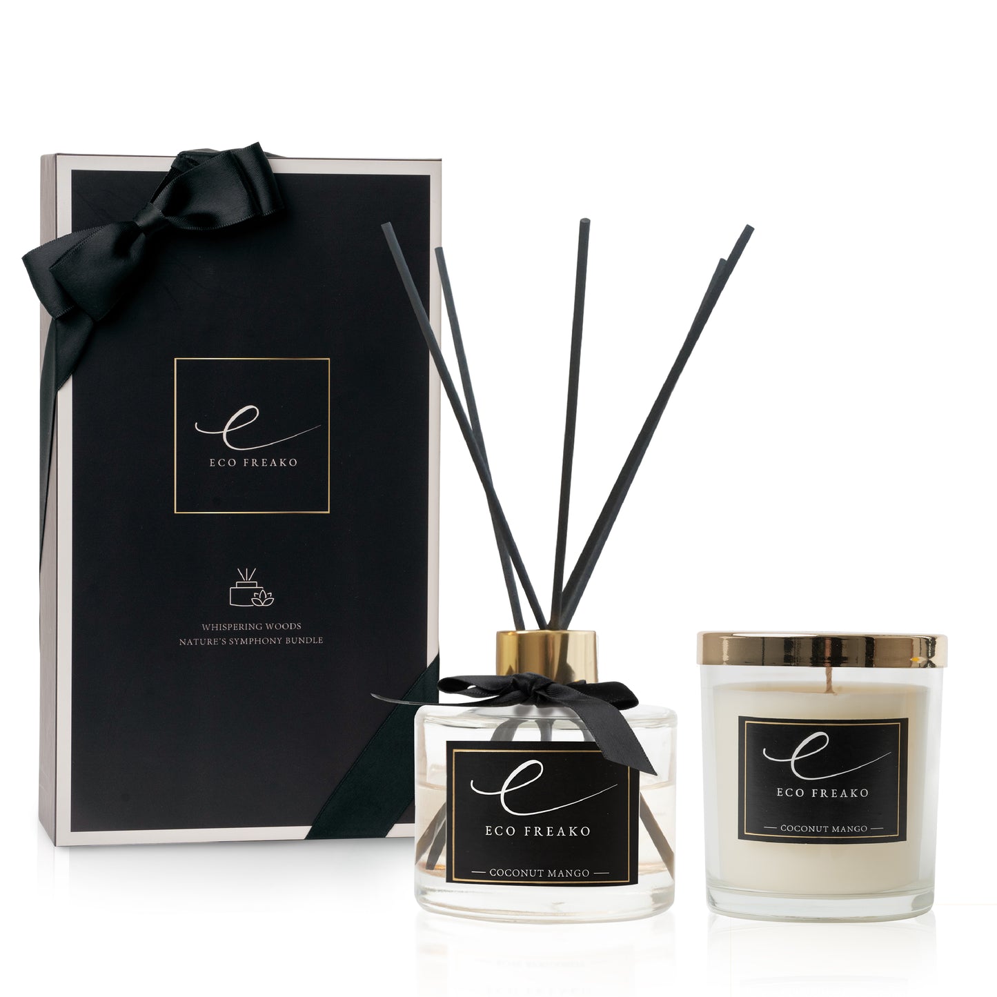 Coconut Mango Candle and Reed Diffuser Gift Set