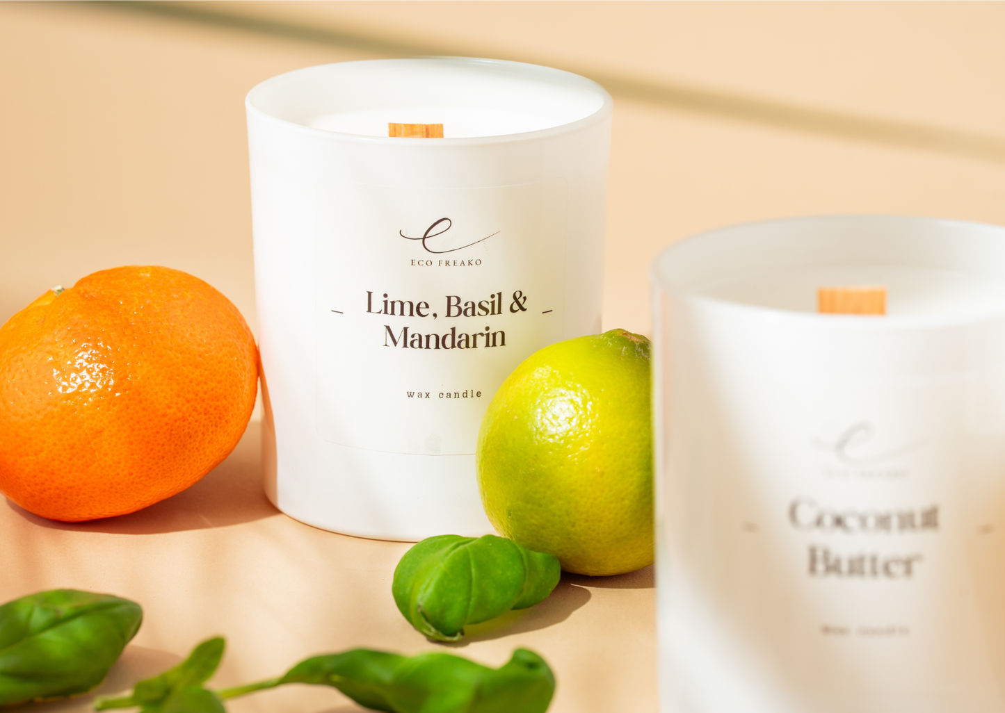 Lime, Basil & Mandarin scented candle